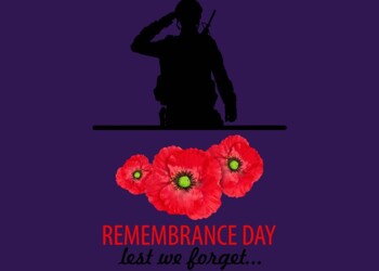 Army Cadet Ben leads Remembrance Day parade